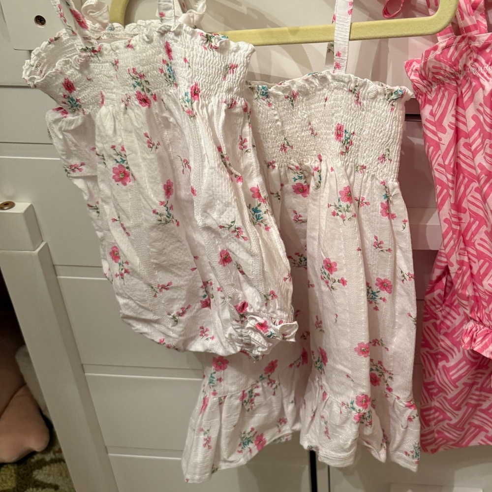 Floral and Geometric Pink Dresses